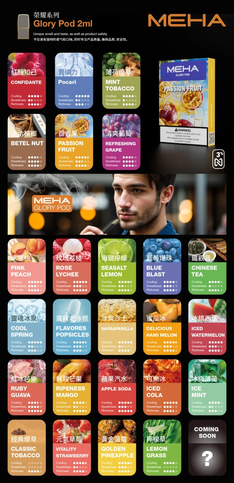 【MEHA魅嗨煙彈 】通用一代電子煙主機 /新包裝 霧化彈：圖片 2